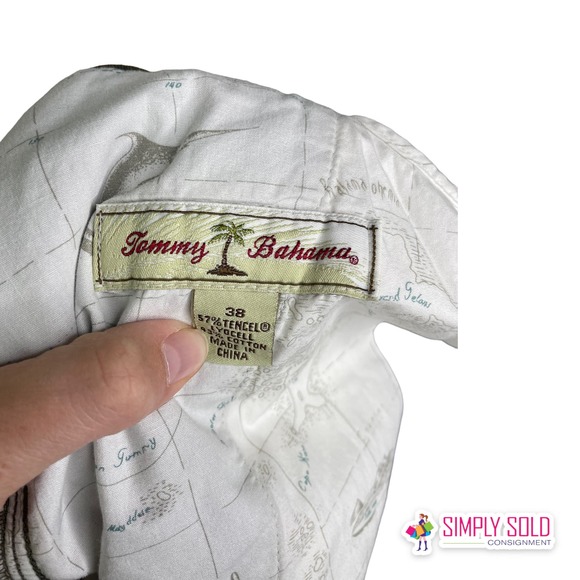 Tommy Bahama‎ Men's Cargo Shorts Relax Pockets Green Brown Cotton Stretch Sz 38 - Picture 2 of 7